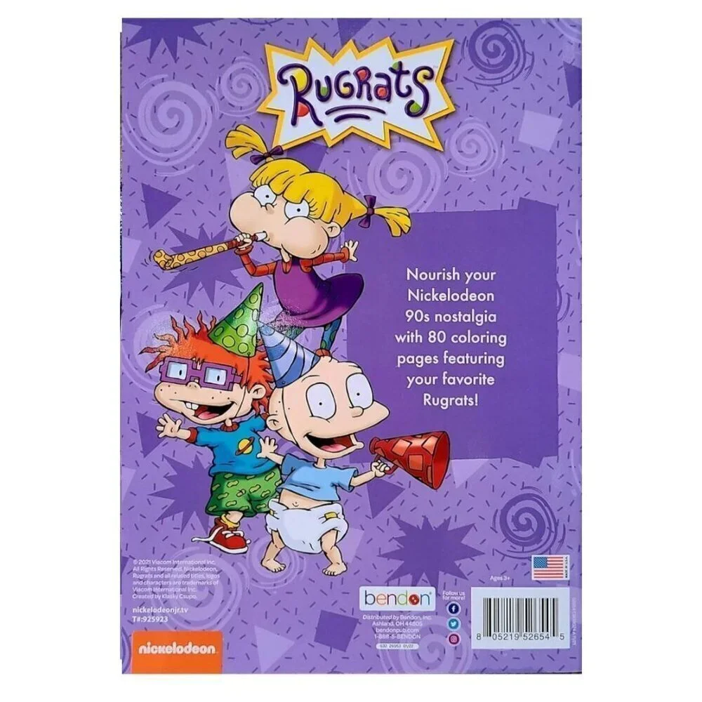 Rugrats Retro Jumbo Coloring Book 90s Kid Y2k Nickelodeon NEW 2021 edition